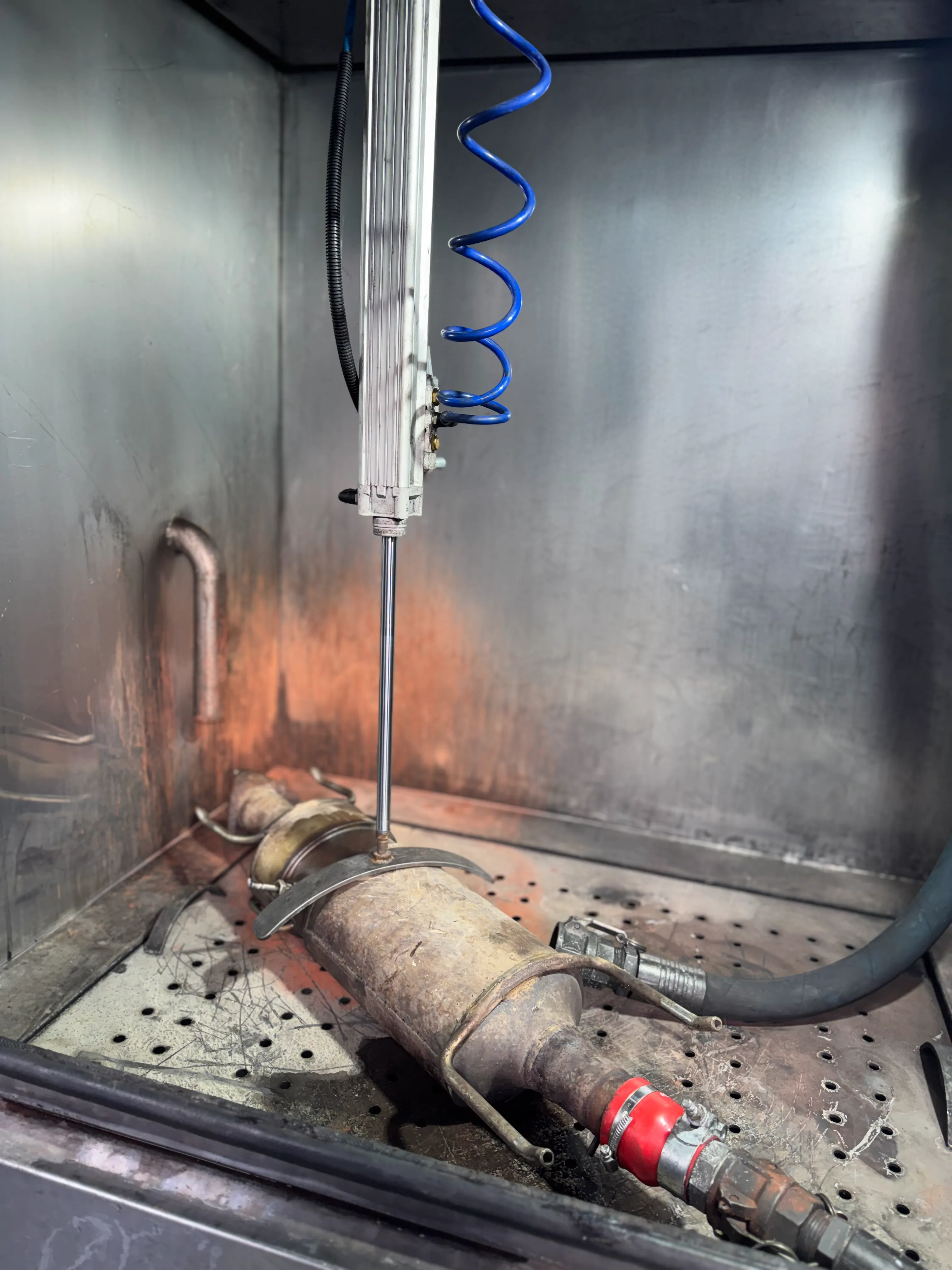 Filtru DPF inainte si dupa curatare